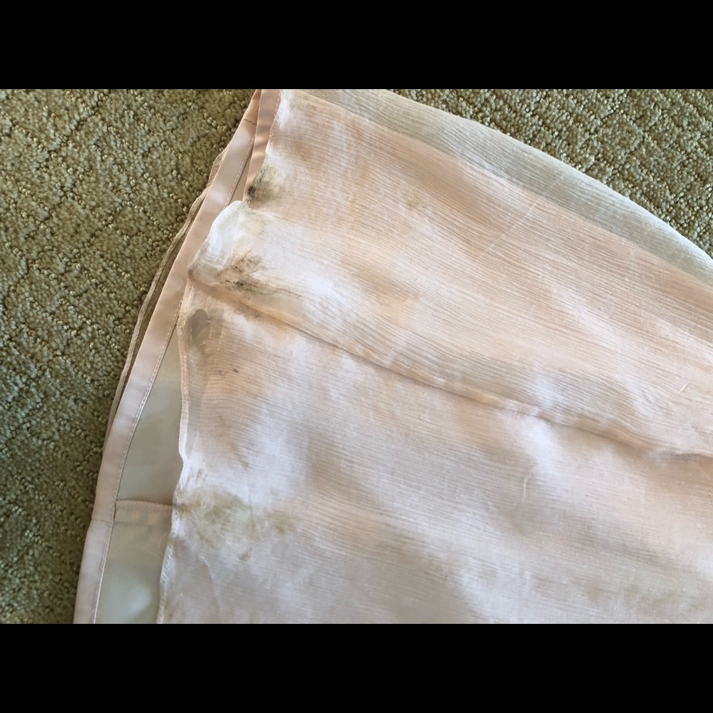 AMSALE chiffon blush dress - Picture 6 of 8